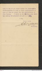 Nachlass Franz Steindachner, Brief von S. Sinclair an Franz Steindachner (24.05.1904), Inv.Nr. 487.01, Seite 2
